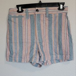 Madewell Shorts Emmett Shorts Rainbow Stripe/Size 26